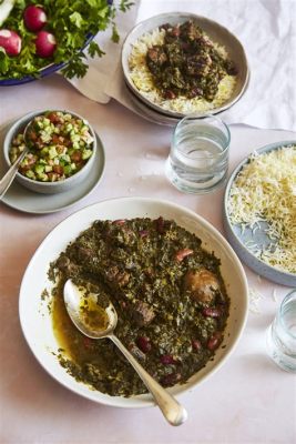  Ghormeh Sabzi: Một Món Ăn Thơm Ngon Hoà Quyện Hương Vị Rau Củ Và Thịt Cừu Nướng Từng Xực Đứng