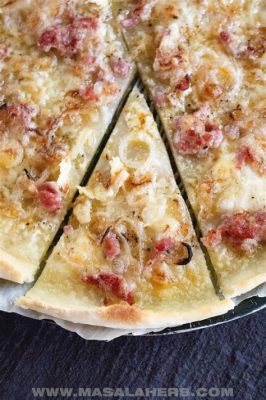  Tarte Flambée: Một Món Ngon Bổ Dưỡng Giao Hỗn Vị Ngọt Ngào Của Phô Mai Và Hương Thơm Lúa Mới!!!