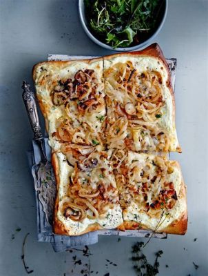  Tarte Flambée: Một Khúc Nhạc Ngon Lành Của Sự Phối Hợp Giữa Bột Mềm Và Phomai Tan chảy!